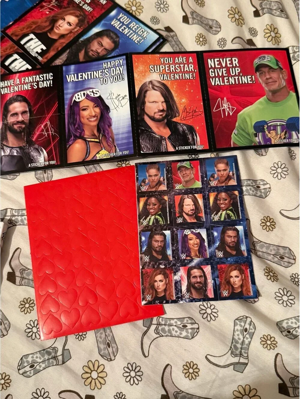 WWE Valentines Cards